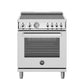 Bertazzoni Professional Series 30" 4 Ceran Heating Zones Stainless Steel Freestanding Electric Range With 4.7 Cu.Ft. Oven