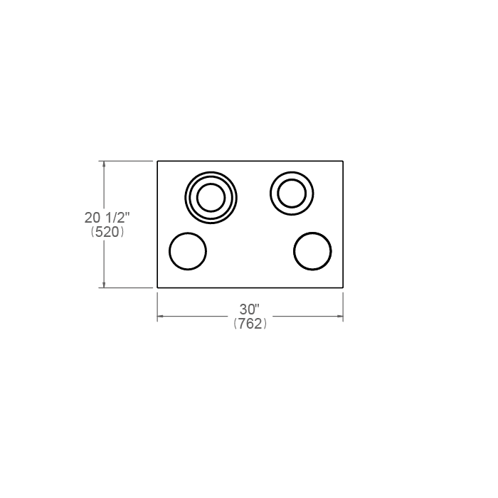 Bertazzoni Professional Series 30" 4 Heating Zones Nero Touch Control Electric Cooktop