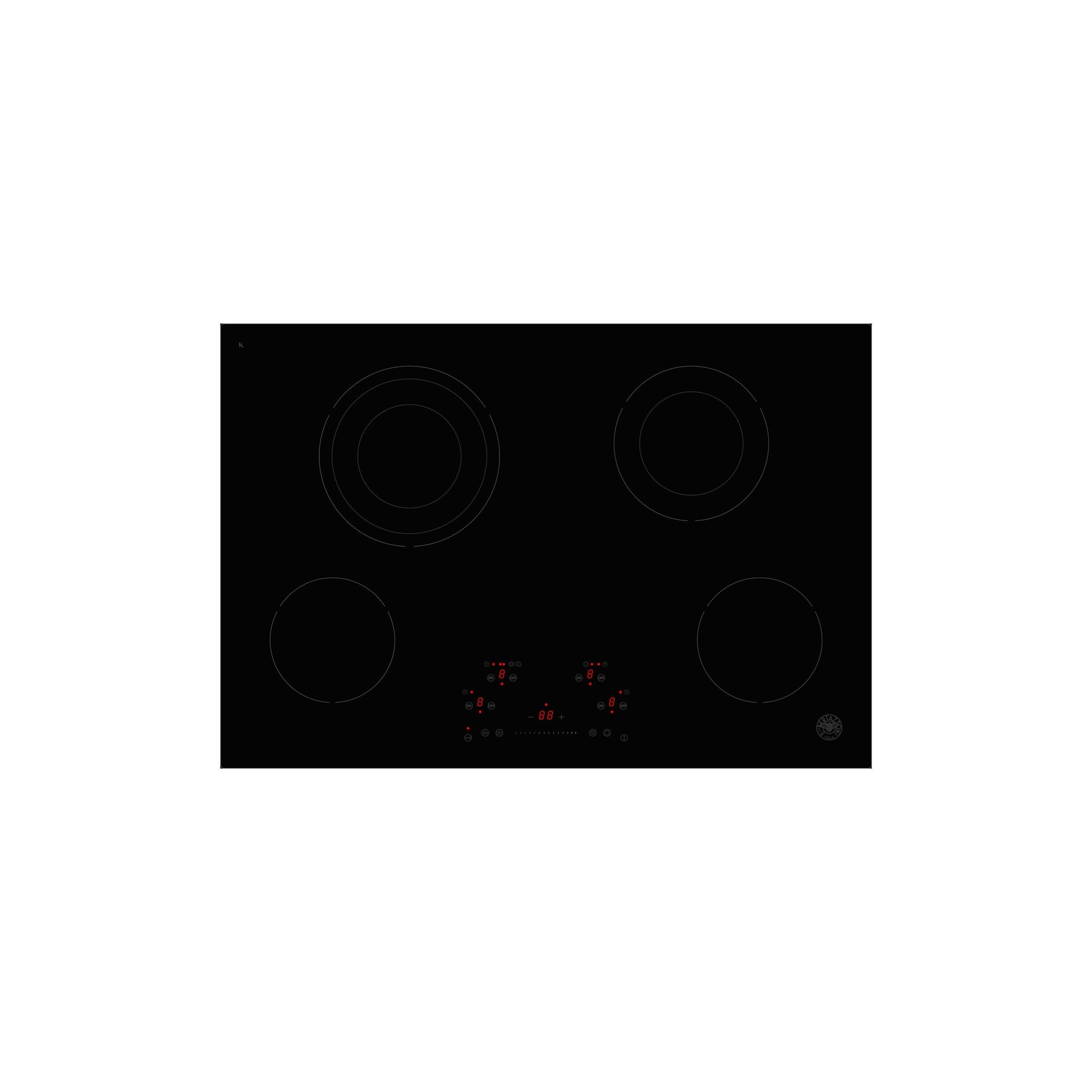 Bertazzoni Professional Series 30" 4 Heating Zones Nero Touch Control Electric Cooktop