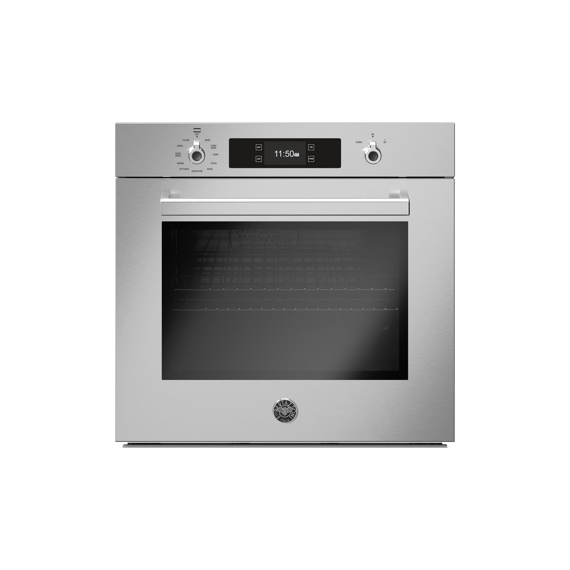 Bertazzoni Professional Series 30" 4.1 Cu.Ft. Stainless Steel Self-Clean Convection Electric Wall Oven With Bertazzoni Assistant