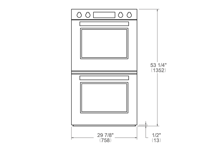 Bertazzoni Professional Series 30" 8.2 Cu.Ft. Double Stainless Steel Self-Clean Convection Electric Wall Oven