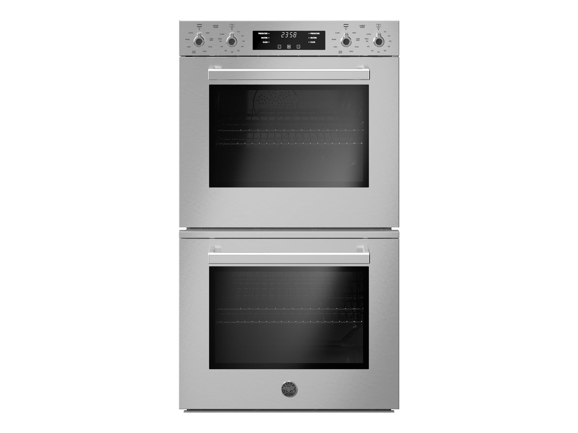 Bertazzoni Professional Series 30" 8.2 Cu.Ft. Double Stainless Steel Self-Clean Convection Electric Wall Oven