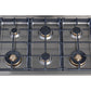 Bertazzoni Professional Series 36" 6 Brass Burners Stainless Steel Gas Rangetop