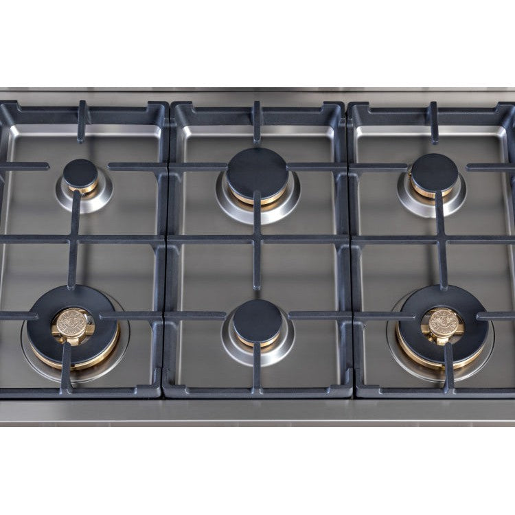 Bertazzoni Professional Series 36" 6 Brass Burners Stainless Steel Gas Rangetop