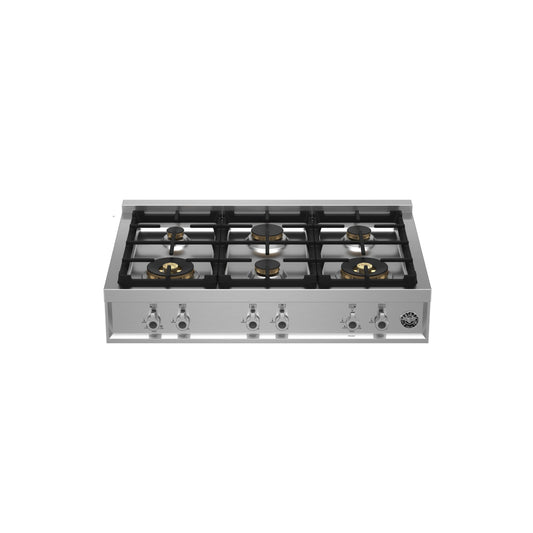 Bertazzoni Professional Series 36" 6 Brass Burners Stainless Steel Gas Rangetop