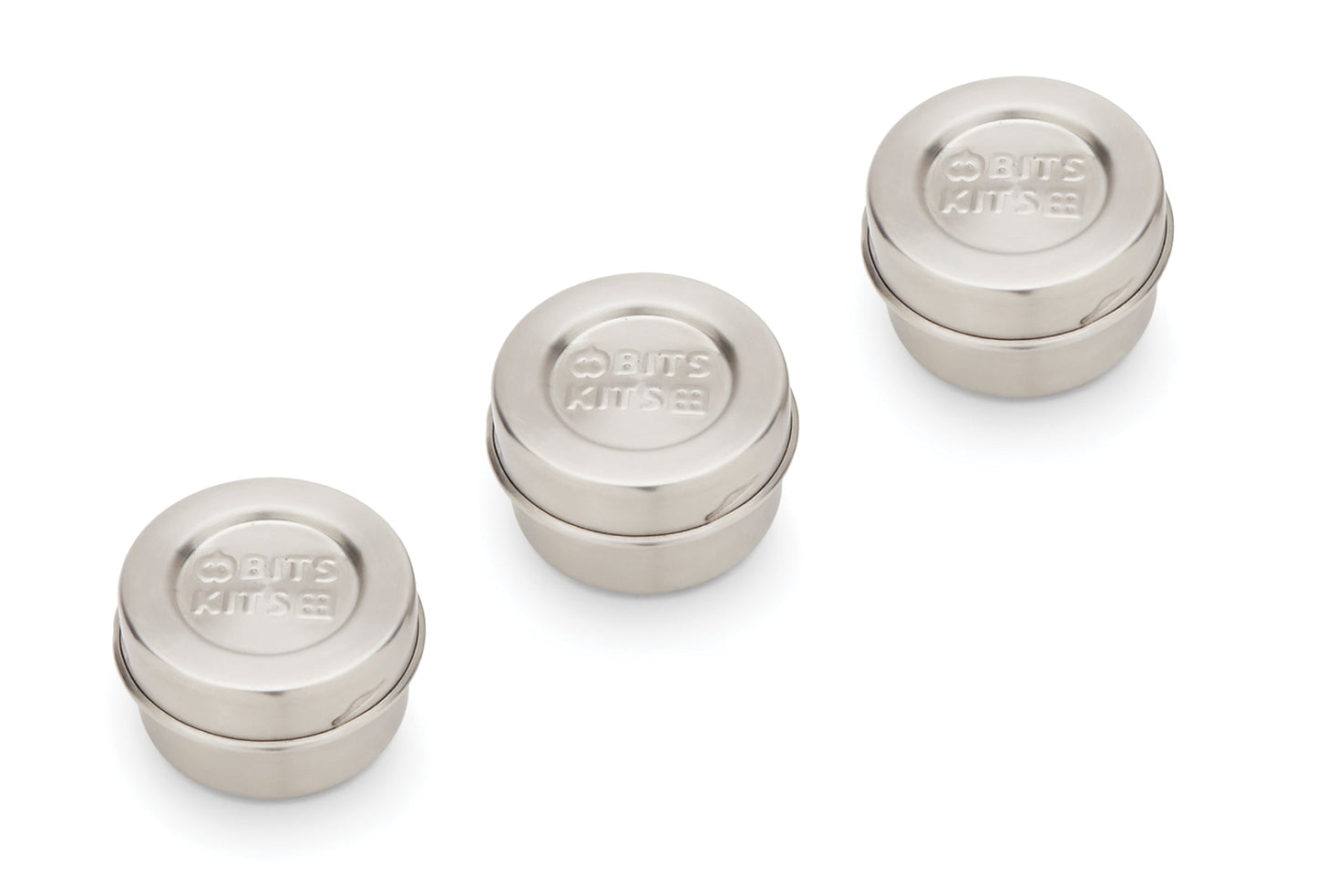 Bits Kits Stainless Steel Condiment Containers (Set of 3) - (34 Sets)