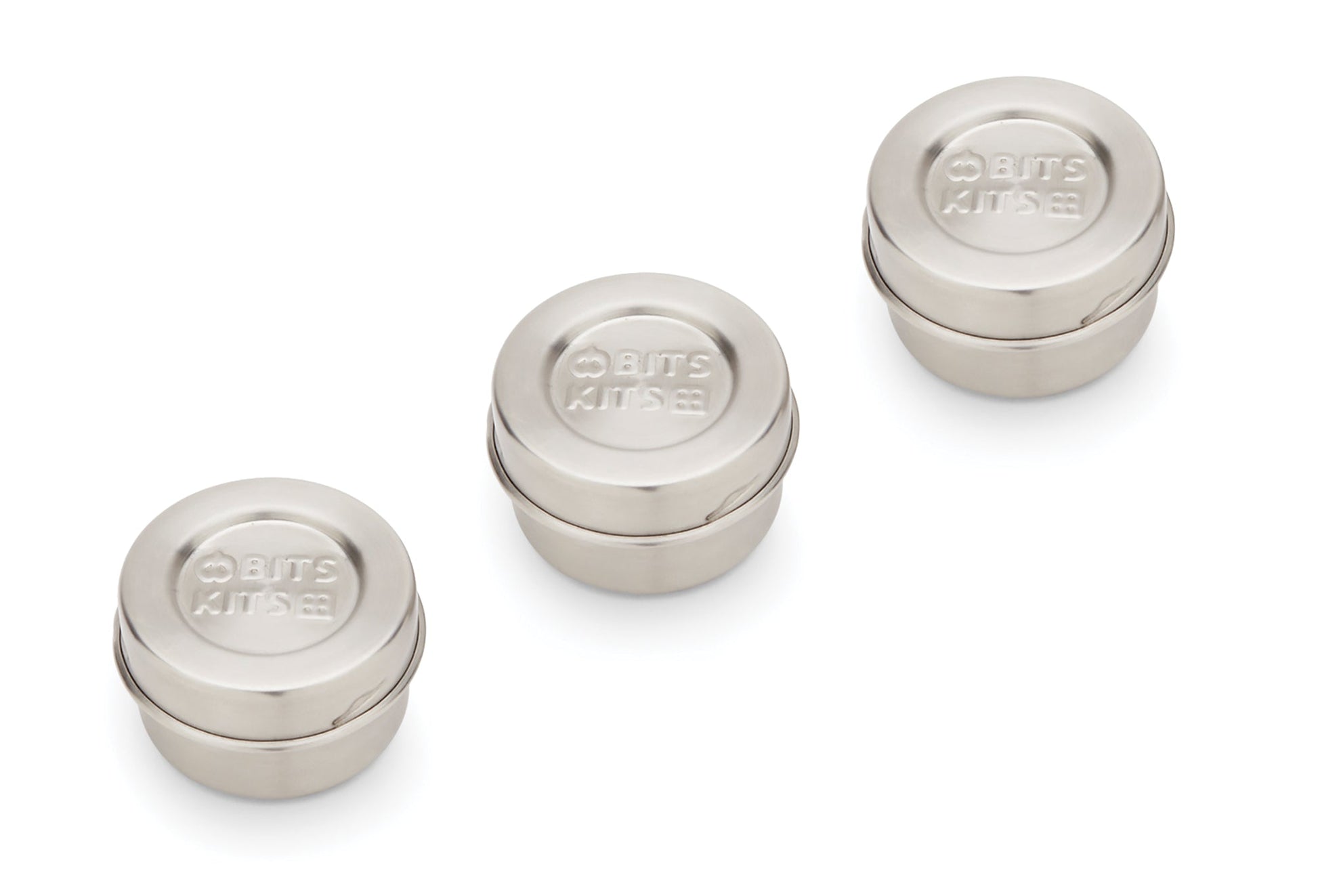 Bits Kits Stainless Steel Condiment Containers (Set of 3) - (34 Sets)