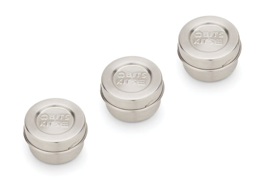 Bits Kits Stainless Steel Condiment Containers (Set of 3) - (34 Sets)
