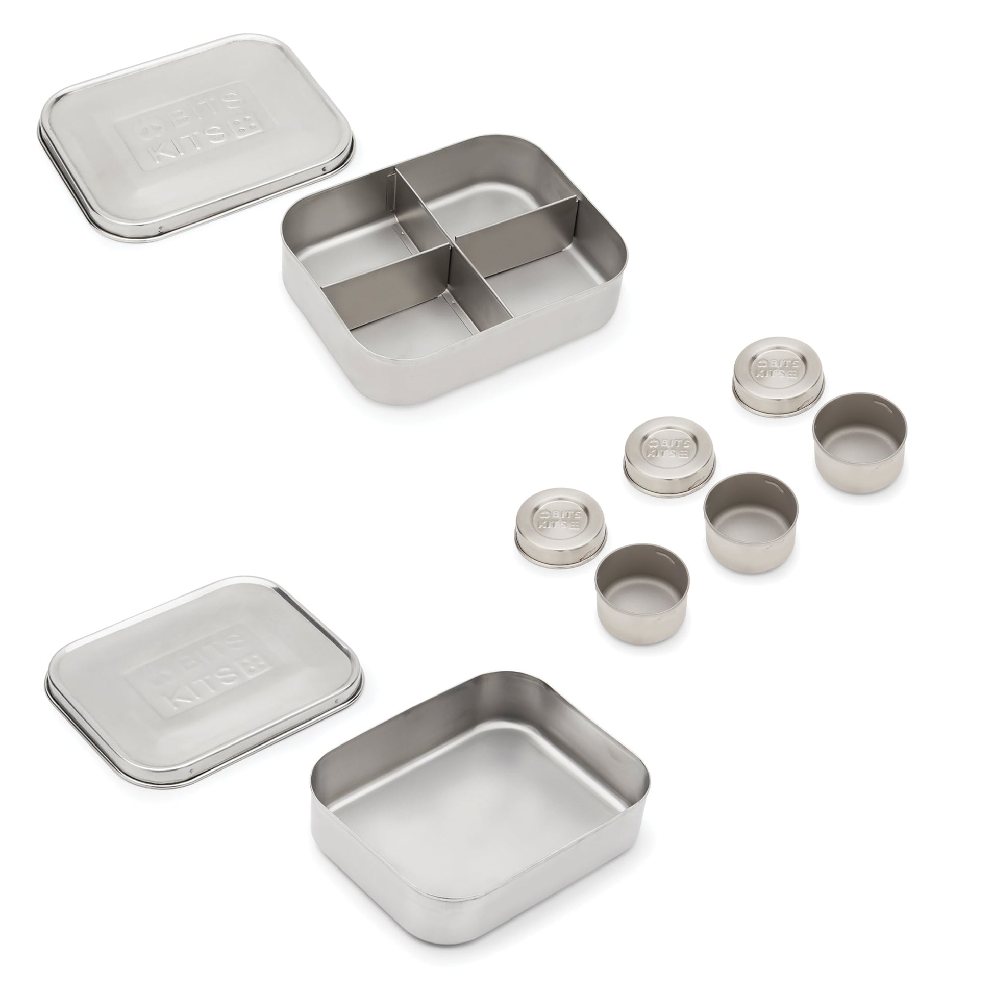 Bits Kits Stainless Steel On the Go Snack Set - (12 Sets)