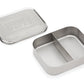 Bits Kits Stainless Steel Snack Container 2 Sections - (25 Pieces)