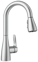 Blanco Atura PVD Steel Kitchen Faucet by Chemcore Industries