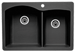 Blanco Diamond 1-3/4 Bowl Dual-Deck 33" Cafe Brown Silgranit Kirchen Sink by Chemcore Industries