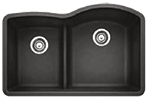 Blanco Diamond 1-3/4 Low-Divide Reverse 32" White Silgranit Kirchen Sink by Chemcore Industries