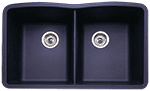 Blanco Diamond Equal Double 32" Anthracite Silgranit Kirchen Sink by Chemcore Industries