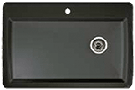Blanco Diamond Super Single Dual-Deck 33" Soft White Silgranit Kirchen Sink by Chemcore Industries
