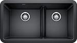Blanco Ikon Front Apron 1-3/4 w/Low-Divide 33" Anthracite Silgranit Farmhouse Sink by Chemcore Industries