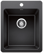 Blanco Liven Bar 17" Volcano Gray Silgranit Kirchen Sink by Chemcore Industries