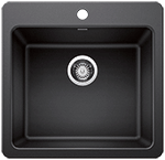 Blanco Liven Medium Single 25" White Silgranit Kirchen Sink by Chemcore Industries