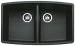 Blanco Performa Equal Double 33" Metallic Gray Silgranit Kirchen Sink by Chemcore Industries