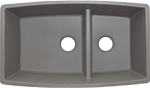 Blanco Performa Medium 1-3/4 Low-Divide 33" Volcano Gray Silgranit Kirchen Sink by Chemcore Industries