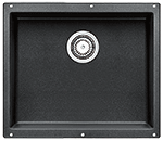 Blanco Precis Single Bowl 21" Coal Black Silgranit Kirchen Sink by Chemcore Industries