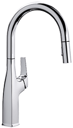 Blanco Rivana Pull-Down Satin Gold Kitchen Faucet by Chemcore Industries