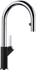 Blanco Urbena Chrome & Metallic Gray Kitchen Faucet by Chemcore Industries