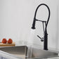 Blossom F01 208 12" x 20" Matte Black Single Lever Handle Pull Out Kitchen Faucet