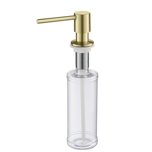 Blossom SD02 Brushed Gold Brass Countertop Accessory Soap Dispenser