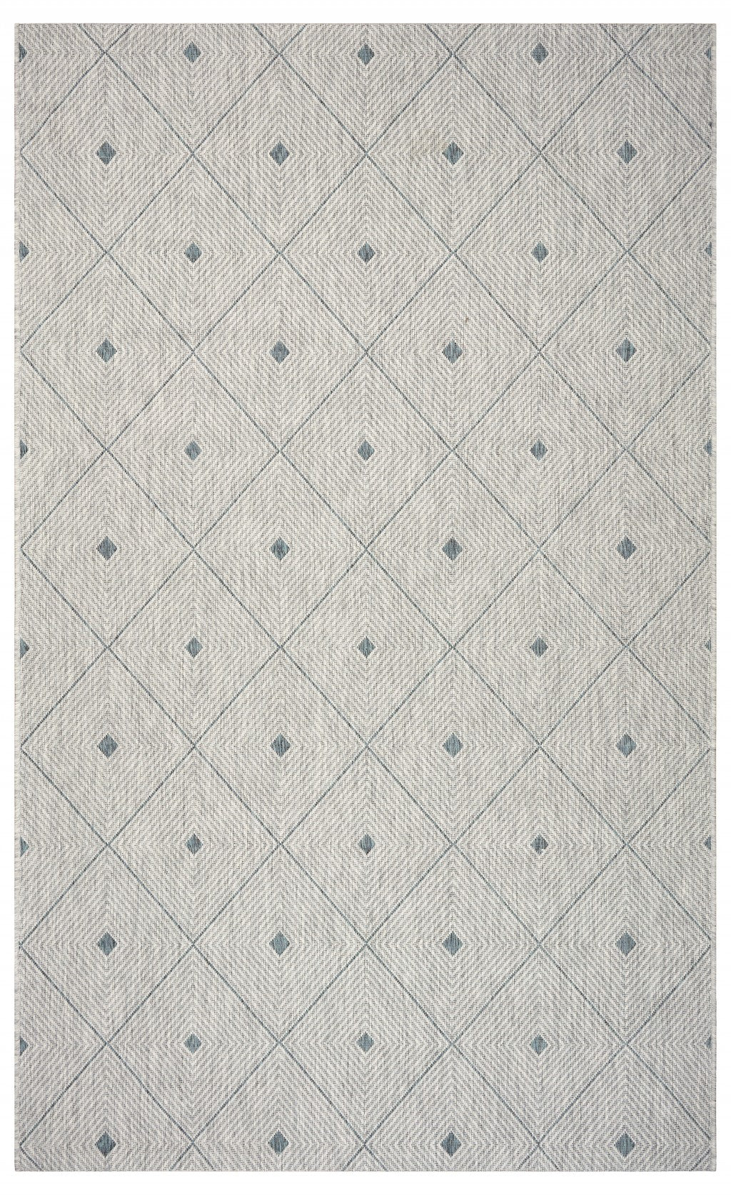 Blue Diamonds 2' x 3' Indoor Outdoor Scatter Rug