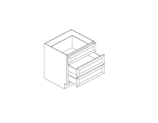 Blue Valley Cabinets 12" Drawer Base With 3 Drawers (ESS-3DB12)
