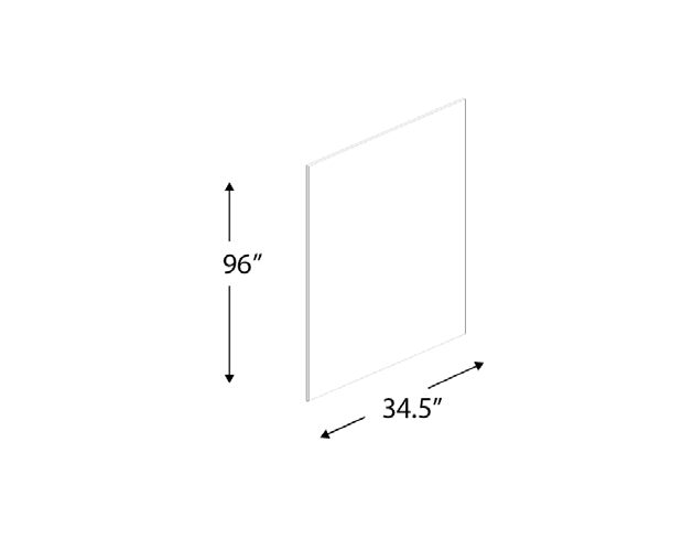 Blue Valley Cabinets 1/2" Finished Plywood Panel With One Side Finished, Natural UV Back (ESS-PNL-FINISHED-1-SIDE)