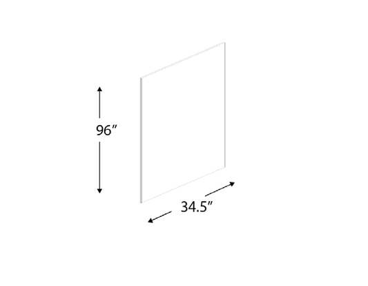 Blue Valley Cabinets 1/4" Finished Skin Panel,Matching Color On One Side (DW-PNL34.5x96x.25 FINISHED 1 SIDE)