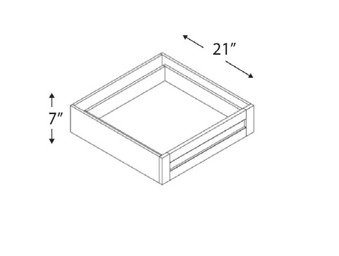 Blue Valley Cabinets 24" x 8" x 21" Vanity Knee Drawer (MS-KD24)