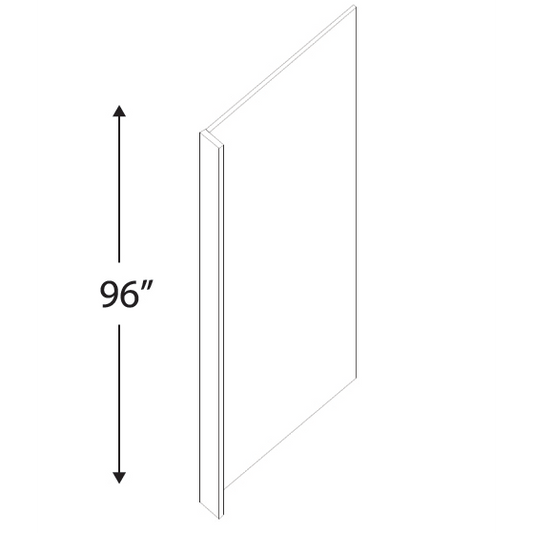 Blue Valley Cabinets 24" x 96" x 1.5" Refrigerator Panel Finished Both Sides With 1.5" Return Fillers (MS-REP)