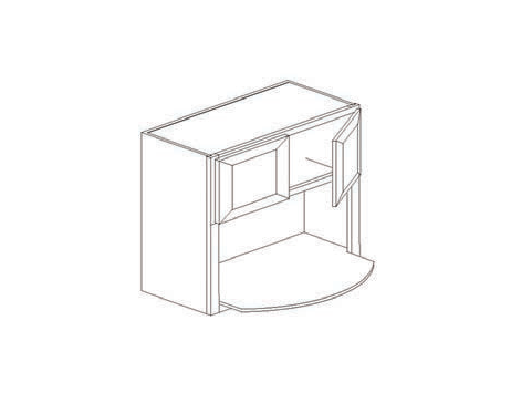 Blue Valley Cabinets 27" x 30" x 12" Wall Microwave Cabinet (DW-WMC2730)