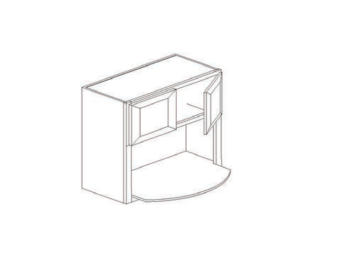 Blue Valley Cabinets 27" x 36" x 12" Wall Microwave Cabinet With 2 Door (MS-WMC2736)