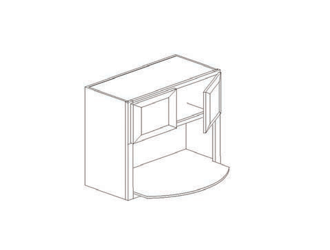 Blue Valley Cabinets 27" x 42" x 12" Wall Microwave Cabinet With 2 Door (MS-WMC2742)