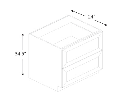 Blue Valley Cabinets 2DB24 Replacement Bottom Drawer Only (ESS-2DB24-BOTTOM DRAWER)