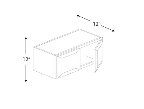 Blue Valley Cabinets 30" x 12" x 12" Wall Cabinet With 2 Door (MS-W3012)