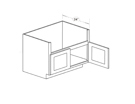 Blue Valley Cabinets 36" Farm Sink Base With 2 Doors (MS-FSM36)