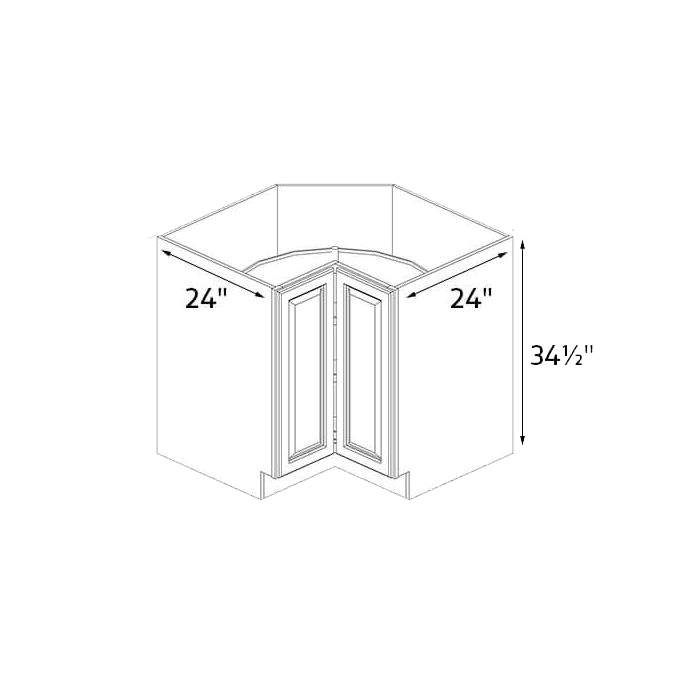 Blue Valley Cabinets 36" x 35" x 24" Base Lazy Susan Face Frame & Door Only (DW-BLS36FFD)