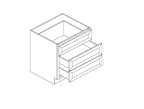 Blue Valley Cabinets 3DB12 Replacement Bottom Drawer Only (DW-3DB12-BOTTOM DRAWER)