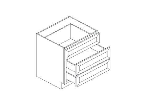 Blue Valley Cabinets 3DB12 Replacement Bottom Drawer Only (MS-3DB12-BOTTOM DRAWER)