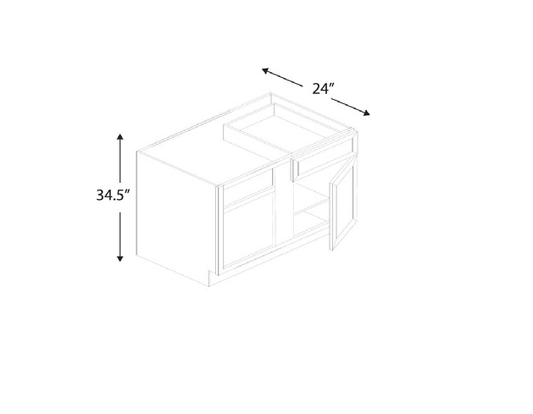 Blue Valley Cabinets 42" Base Blind Corner (Left/Right) (ESS-BBC42)