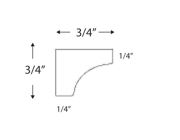 Blue Valley Cabinets 96" Cove Molding (DW-COVE MOLDING)