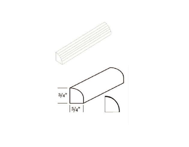 Blue Valley Cabinets 96" Quarter Round Molding (GRS-QRM8)