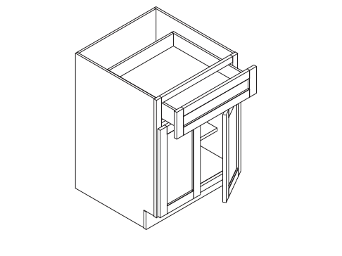 Blue Valley Cabinets B24 Replacement Door Only (DW-B24-DOOR)