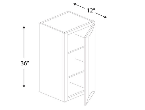 Blue Valley Cabinets W0936 Replacemant Door Only (DW-W0936-DOOR)