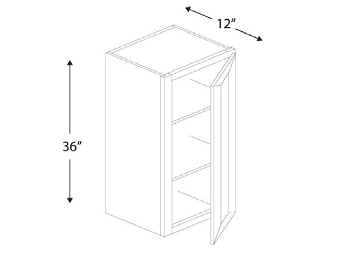 Blue Valley Cabinets W0936 Replacemant Door Only (SG-W0936-DOOR)